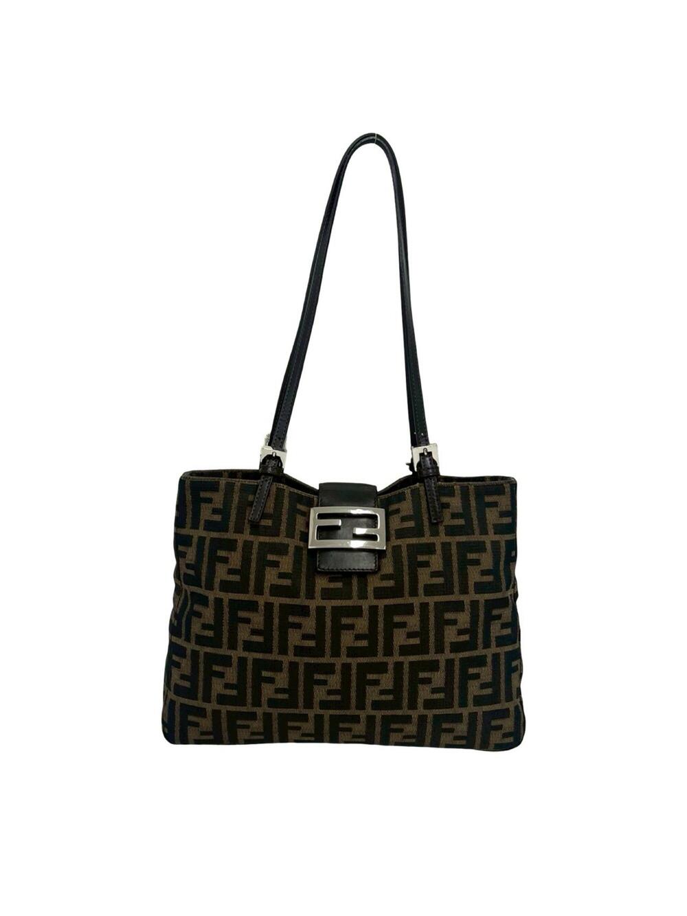Fendi Vintage Shoulder Bag Zucca Canvas #369375F11B